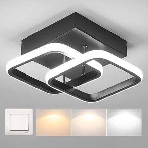 FREE EXPRESS SHIPPING LED Ceiling Light Small Square Creative Ceiling Lamp 3 Color Adjustable Modern Chandelier Lighting for Bedroom Kitchen Living Room 22W