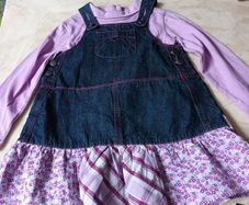 Dunnes  Stores  Denim Dress & Top.  Age 2-3 years.  B.N.W.T.