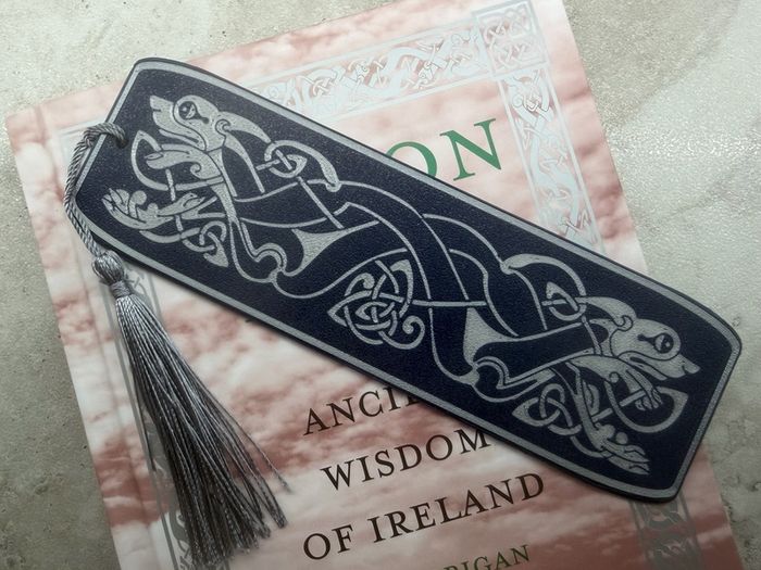 Personalised Celtic Hounds Bookmark