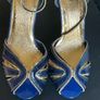 Never worn blue and gold BUFFALO platform sandal  size 4 Image 2