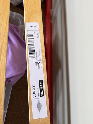 IKEA NEIDEN Double Bed Frame with Slats