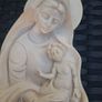 Vintage Italian Madonna and Child wall-hanging Holy water Font Image 6