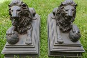 Antique  Pair of Bakelite Sculpture Lions
