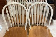 4 x Gorgeous Sturdy Wooden Kitchen Dining Chairs - Can Deliver