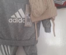 Baby boy bundle 0-3 months .All new with tags .Addidas tracksuit Name it top Dunnes hat and gloves Pack of 7 socks .Pack of 2 pair of rattle socks plus free summer hat new and green cable knit jumper all new 17 euro the lot