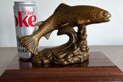 Cold cast bronze Rainbow trout