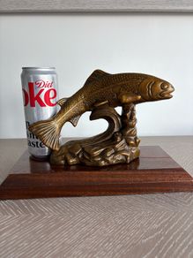 Cold cast bronze Rainbow trout