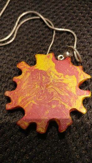 Ceramic and Swarovski necklace, like new