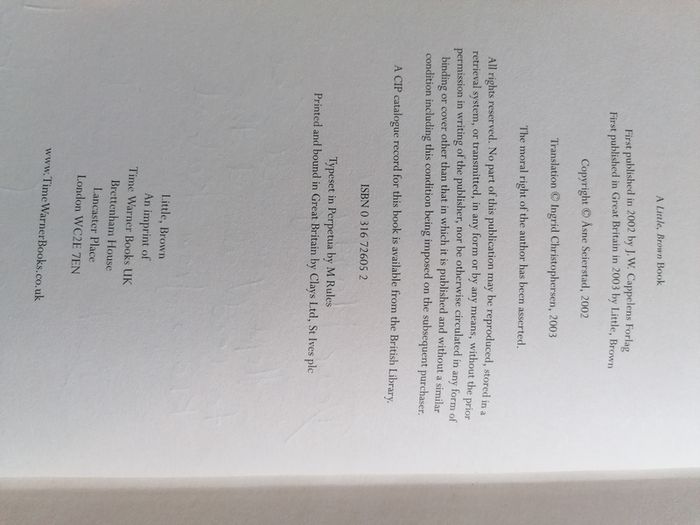 1st Ed signed The Bookseller of Kabul
