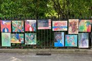 Original Irish Art Exhibition Stephens Green Summer Weekend