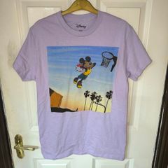 Mickey Mouse Slam Dunk Graphic Shirt, Size  Small
