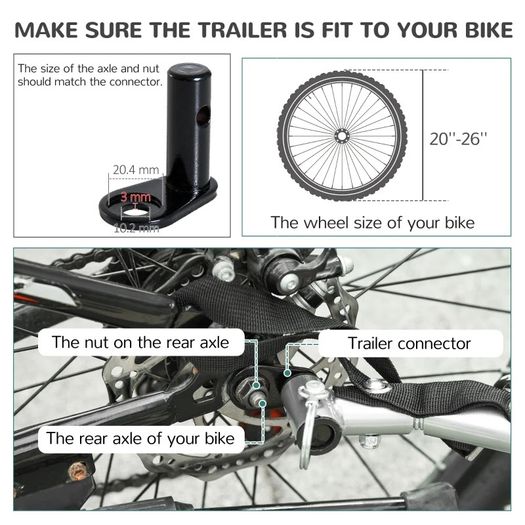 Pet Bicycle Trailer Foldable Dog Cat Bike Carrier with Suspension (FREE SHIPPING)