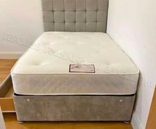 New Stylish single ,Double 4ft, 4ft6, King 5ft And 6ft Superking Sizes Divan Beds Instock. Drawers And Optional Tufted Mattresses Available. Free Delivery
