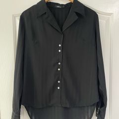Like New: Ladies Black Shirt/Blouse (Large)