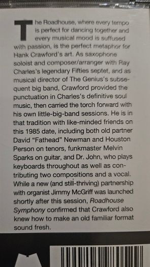 Hank Crawford  - Roadhouse Symphony.