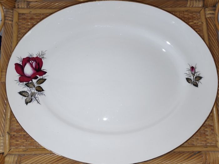 Arklow Pottery  Autumn Rose Large Serving/Meat Oval Platter, L 34 cm