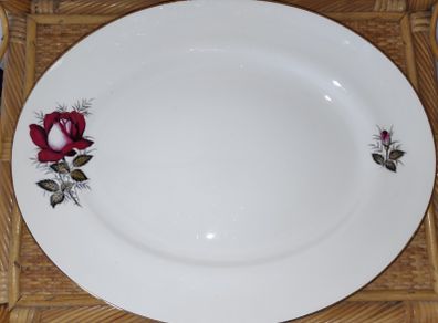 Arklow Pottery  Autumn Rose Large Serving/Meat Oval Platter, L 34 cm