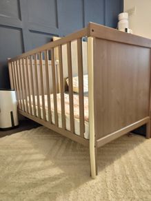 cot bed with 2 mattress