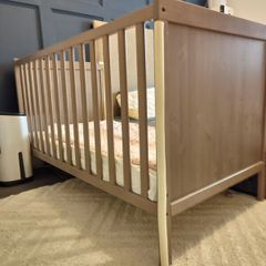cot bed with 2 mattress