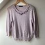 M&S Alpaca Blend Embellished Sweater Image 2
