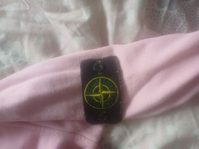 stone island pink hoodie