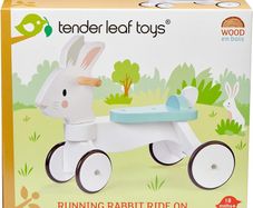Tender Leaf Toys Running Rabbit Ride On - Wooden Toddler Tales Sit On Rabbit Trike