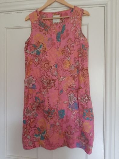 Pink  floral NEXT dress -Size 12