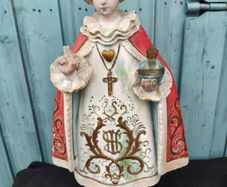 Child of Prague Vintage Chalk Statue
