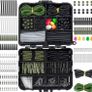 NEW SALE | 278pcs Carp Fishing Tackle Job Lot in Box Clips Hooks Quick Change Swivel Links Shrink Tubes Corn Rubbers Terminal Tackles Green Black Image 2
