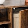 _Retro Lowboard TV Unit in 50/60s Look Retro Furniture for Your Flat Screen Games Consoles Living Room Office Wood Effect Image 3