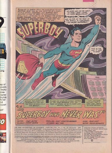 Lower Price New Adventures Of Superboy #23 Superboy Who Never Was (1981) Dc Bronze Age Comic