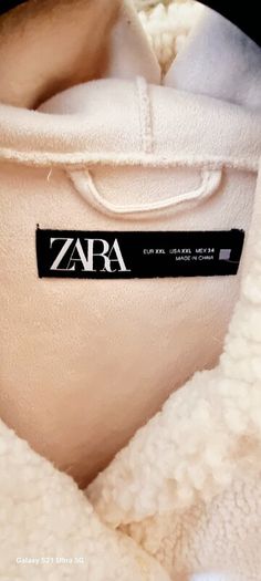 Zara Faux Shearling Jacket with Hood XXL