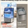 Commercial Ice Maker 54.4kg Per Day Stainless Steel Ice Machine with 15kg Storage Image 2