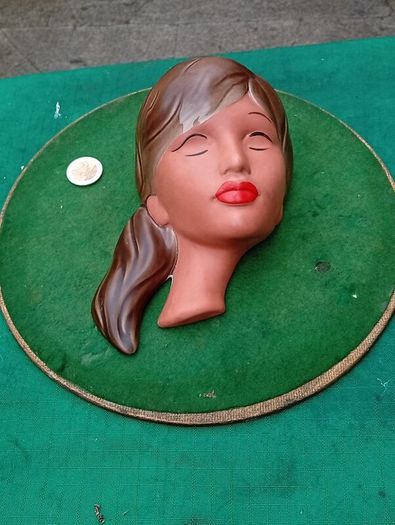Vintage Ceramic Wall Mask