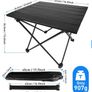 Folding Table, Camping Table with Aviation Aluminum Alloy Top, Small Folding Table with Carry Bag and Storage Rope, Lightweight Folding Table for Outdoor Picnic, Hiking, Fishing 35 40 32cm (FREE POSTAGE) Image 7