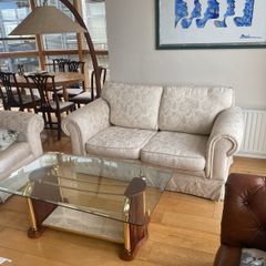 Double sofa and armchair
