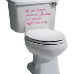 funny batroom decal