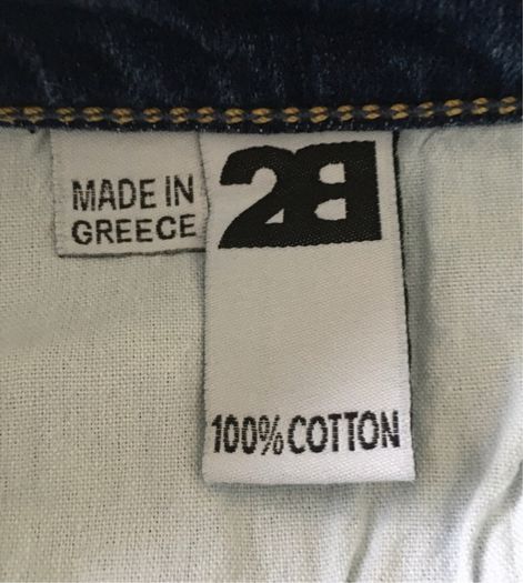 2B funky three quarter length jeans 30 inch waist and full length waist to hem is 31 inches new with tags made in Greece FREE STANDARD POSTAGE INCLUDED