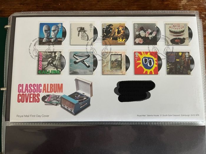 Collection of  77 UK First Day Cover stamps 2010 to 2013 in album