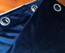 Navy Velvet Curtains