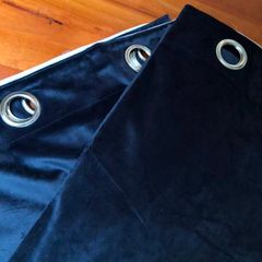 Navy Velvet Curtains