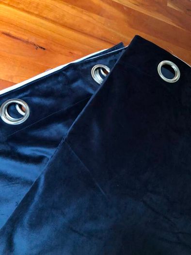 Navy Velvet Curtains