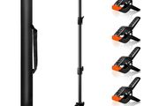 Backdrop Stand Kit 5 x 6.5 ft Green Screen Stand Height Adjustable Portable Small 2 x 2 M Background Stand for Streaming, Zoom, YouTube, Photography, Birthday Party, Tik Tok