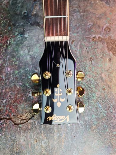 vintage brand les paul white and gold