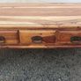 solid wood coffee table with drawers Image 5
