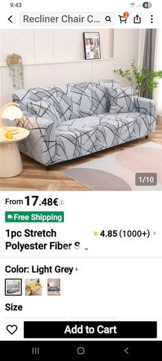 Beautiful Sofa covers Grey