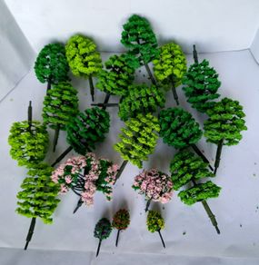 New Model Trees Pack D  ( Hornby Bachmann MicroScalextric Scenic Lima Carrera Train Scalextric wargames )