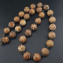 Burmese Antique Pumtek Pyu Beads Necklace 24 inches