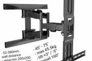 TV Mount Bracket Tilt Swivel Full Motion Feature Wall 45-75"