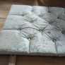 headboard king bed velvet silver grey diamonds Image 3
